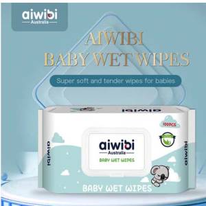 Aiwibi Australian 100% Soft Care Baby Wet Wipes 90Pcs