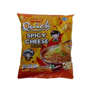 Wai Wai Quick Spicy Cheese Noodles 100Gm (Pack of 4)