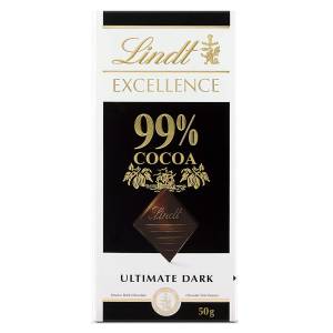 Lindt Excellence 99% Dark Cocoa 50Gm