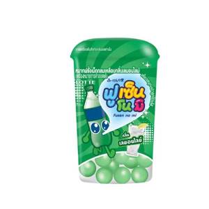Lotte Fusen Nomi Lemon Lime Chewing Gum 15Gm