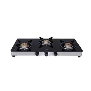 Elica 3 Burner Gas Stove 773 CT VETRO (DT AI SERIES)
