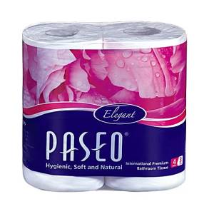 Paseo Elegant Toilet Paper 3Ply 4 Rolls 300's