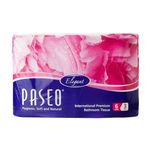 Paseo Elegant Toilet Paper 3Ply 6 Rolls 300's