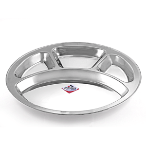 Famous Round Bhojan Stainless Steel Dinner Plate Set Of 2 Pcs