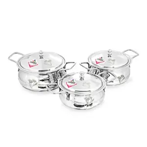 Famous 3 Pieces Stainless Steel Handi Set