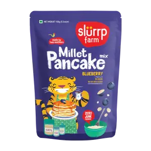 Slurrp Farm Millet  Mix  Pancake Blueberry 150Gm (12 months +)