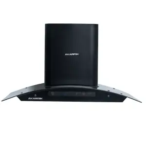 Akaritek 900MM Stainless Steel Baffle Filter with Touch Sensor Chimney AK-C90TA1