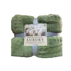 Sherpa Throw Blanket With Cover