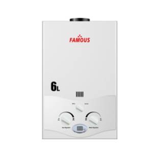 Famous 6Ltr. Instant Gas Geyser