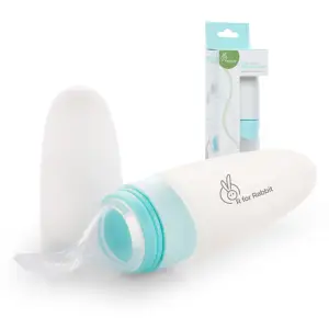 R for Rabbit First Feed Food Feeder with 90ml Capacity for 4M+ Baby - Blue, FSFFB01