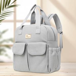 R for Rabbit Caramello Breezy Premium Material Diaper Bag For New Moms, Grey- DBCMBG10