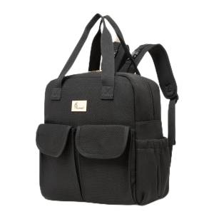 R for Rabbit Caramello Breezy Premium Material Diaper Bag For New Moms, Black - DBCMBB10