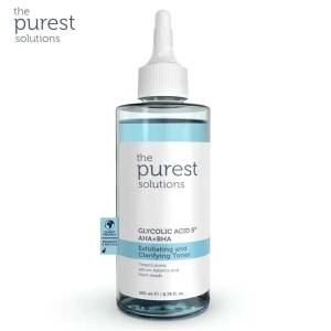 The Purest Solutions 5 % Gycolic Acid Purifying Toner AHA + BHA Exfoliating and Clarifying Toner