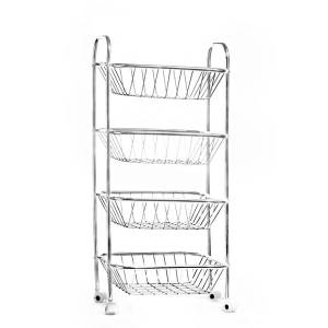Famous Stainless Steel Trolley Fruit & Vegetable Store Rack