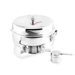 Famous 8Ltr. Chefing Dish Round Rolltop With Normal Stand