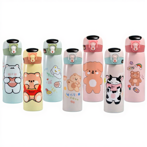 Stainless Steel 450Ml Vacuum Flask Thermos Water Bottle with LED Temperature Display SUS 316