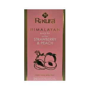 Rakura Himalayan Black Tea + Natural Strawberry & Peach 25 Teabag