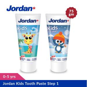 Jordan Kids Tooth Paste Step 1 For 0-5 Years Old 75Gm (Pack of 2)