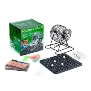 Black Tombola Deluxe Board Game Set with Ticket