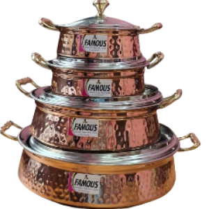 Famous Copper Steel Handi With Glasslid