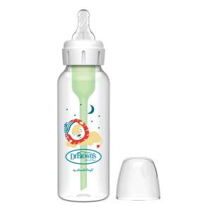 Dr. Brown's 8 oz/250 mL PP Narrow Anti-Colic Options+ Baby bottle, Lion design, 1-Pack,  SB81105-INTLX