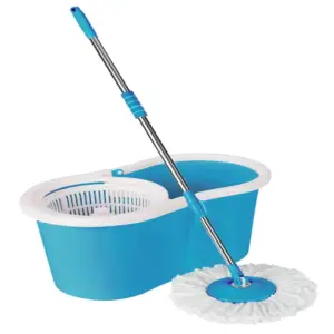 Easy Clean Bucket Mop With Steel Spinner