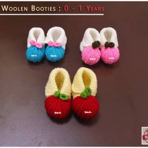 KidzCo Woolen Booties - 0-12 Months
