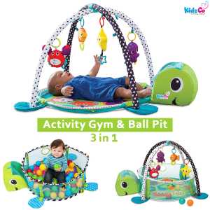 Newborn Play Activity Gym and Ball Pit - 4 Toys and 30 Balls