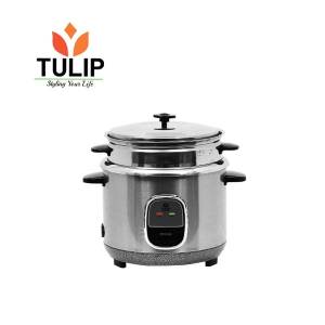 Tulip Pride  Steel Electric Rice Cooker With Steamer