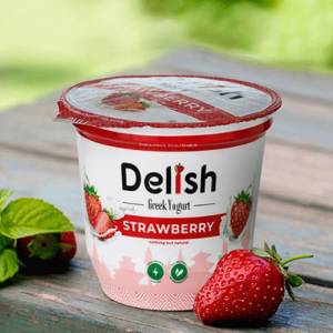 Delish Greek Yogurt Strawberry Flavor 125Gm