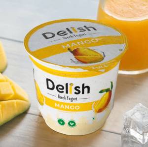 Delish Greek Yogurt Mango Flavor 125Gm
