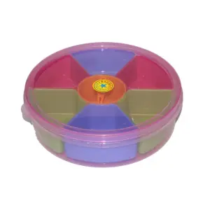 Large Size 6 Container Plastic Masala Box