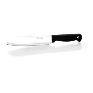 Famous stainless steel knife with plastic handle 9"