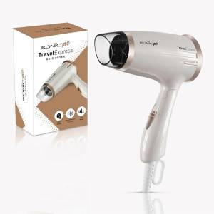 Ikonic Travel Express Hair Dryer White & Rose Gold