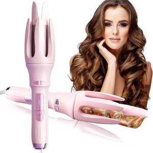 Automatic Curling Iron with 4 Temperatures, Dual Voltage Rotating Curling Iron