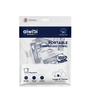 Aiwibi Portable Compressed Towel  10Pcs Pack