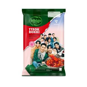 Bibigo Tteokbokki Rice Cakes Hot & Spicy Pouch 360Gm