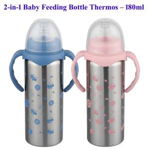 180Ml 2-in-1 Stainless Steel Baby Feeding Bottle Thermos