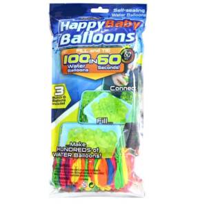 Happy Baby Balloons Fill & Tie 111Pcs