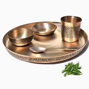 Famous Kansa( Bronze) Thali Set