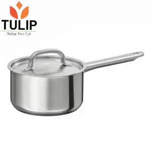 Tulip Try-Ply Steel Cookware 3 Layer Induction Base Saucepan With Lid