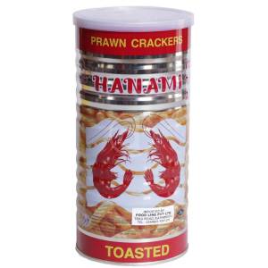 Hanami Prawn Crackers Toasted Tin 110G
