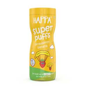 Happa Strawberry + Banana Super Puffs 40Gm