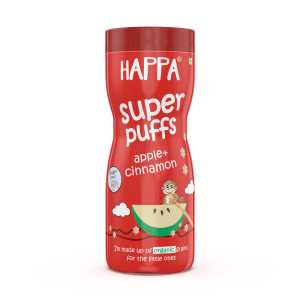 Happa Apple + Cinnamon Super Puffs 40Gm