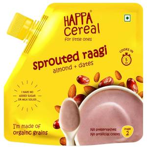 Happa Ragi+Almonds+Dates Cereal Mix 200Gm