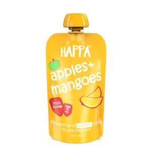 Happa Apple + Mango Fruit Puree 100Gm