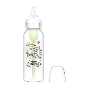 Dr Brown's 8 oz/250 mL PP Narrow Anti-Colic Options+ Baby Bottle, Goat Design, 1-Pack , SB81107- ESX