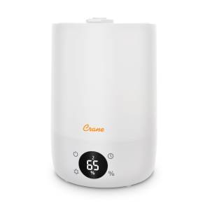 Crane Cool Mist Humidifier 1.2 Gal Top Fill Cool Mist Digital( EE-9095 White)