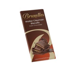 Bruxelles Walter Cleyman Biscuits Dark Chocolate 100Gm