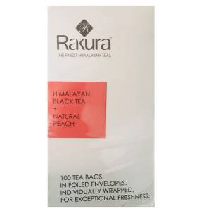 Rakura Himalayan Black Tea Natural Peach 100Tea Bags